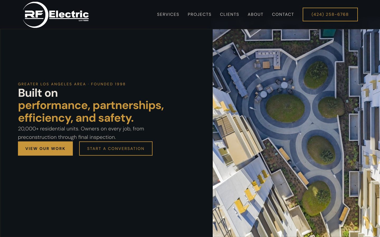 Previously published RF Electric website